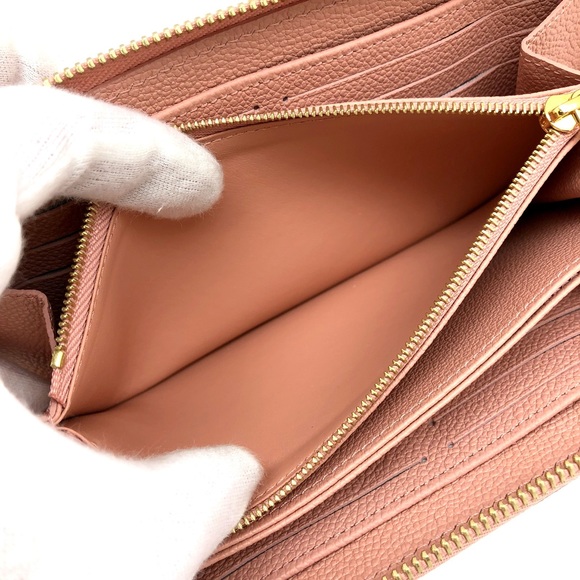 Louis Vuitton Empreinte Rose Trianon Crème Long Wallet Brown - Picture 8 of 10